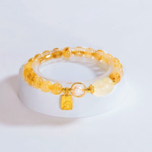 Golden Aura Pearl Wealth & Protection Bracelet