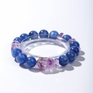 Azure Clarity｜Kyanite & Amethyst Energy Bracelet