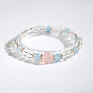Rose Quartz × Aquamarine Bracelet