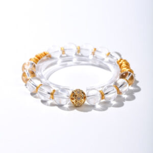 Entwined Hearts — Clear Quartz Couple Bracelets